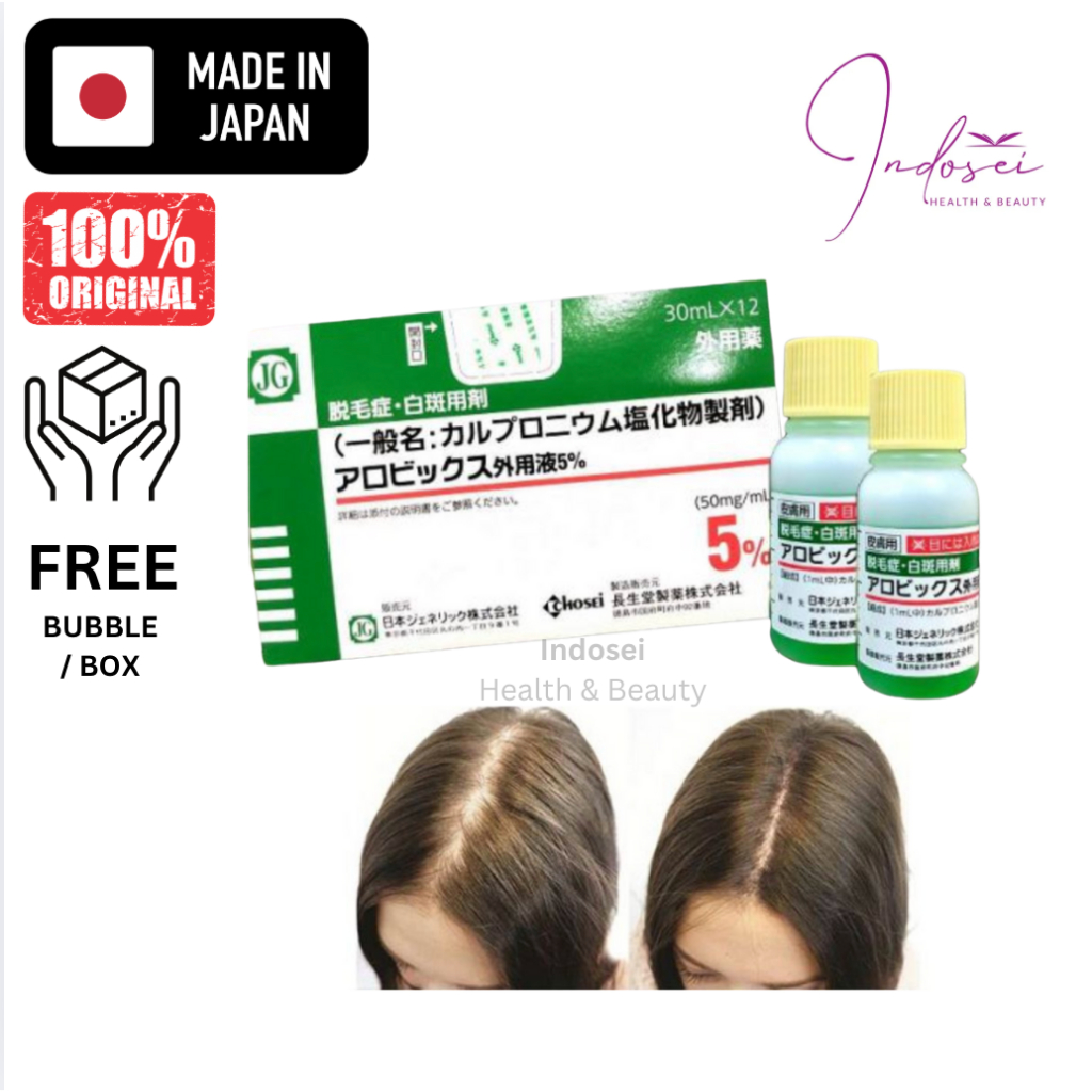 Sato Arovics Calpronium Hair Tonic 30ml | JG Chosei Hair Growth 5% | Serum Rambut  Rontok Jepang