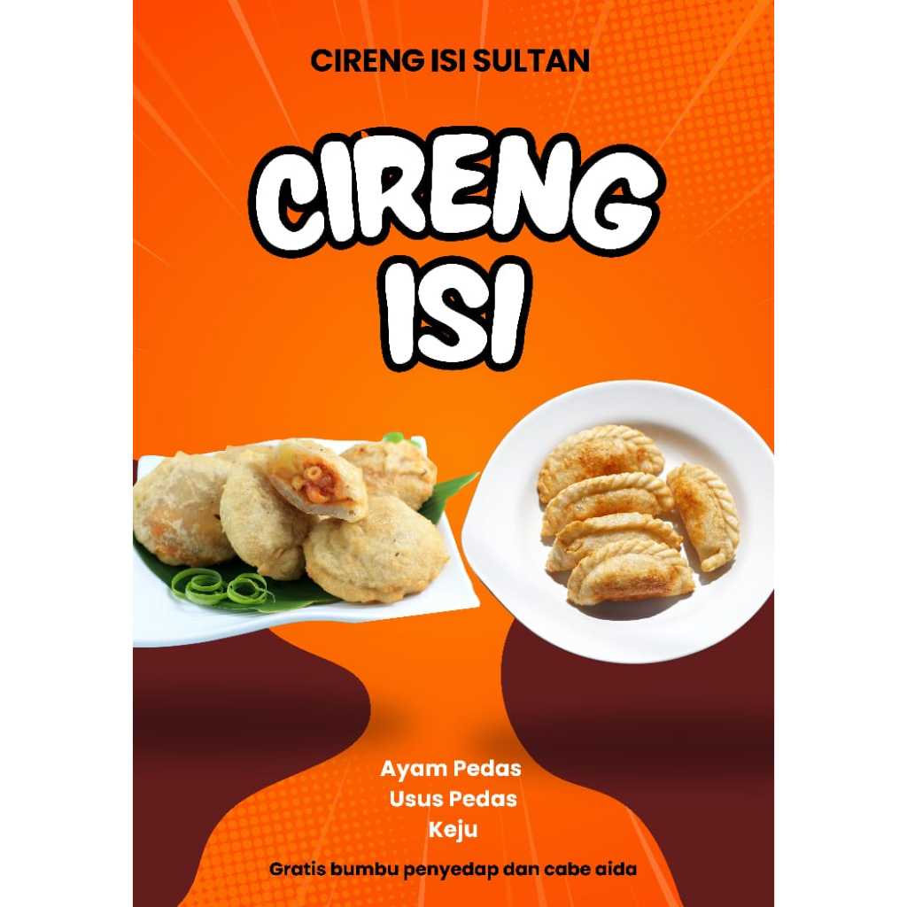 

Cireng isi ayam suwir pedas 5pcs/pack