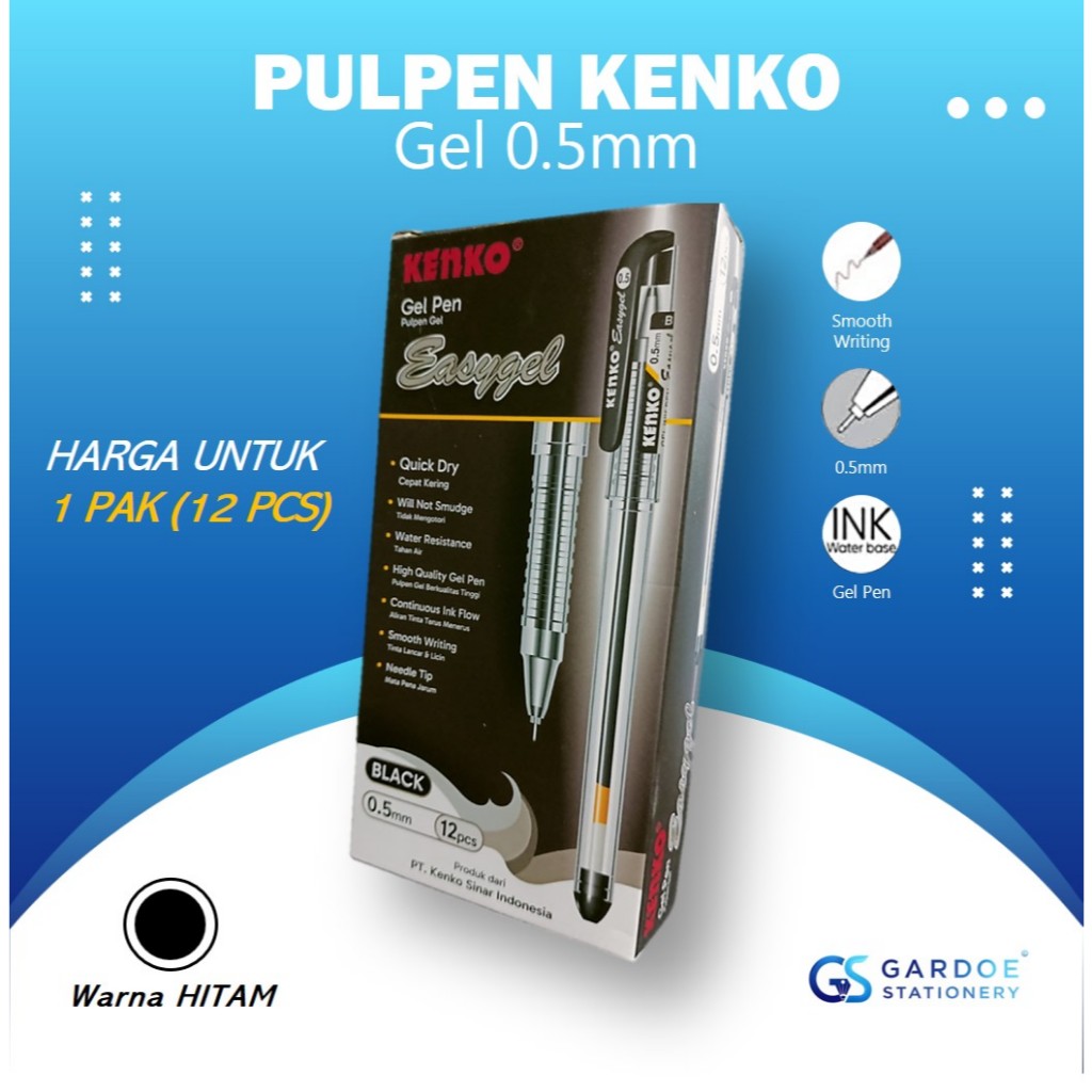 

PULPEN KENKO Easy Gel 0.5 1Lusin (12 PCS)