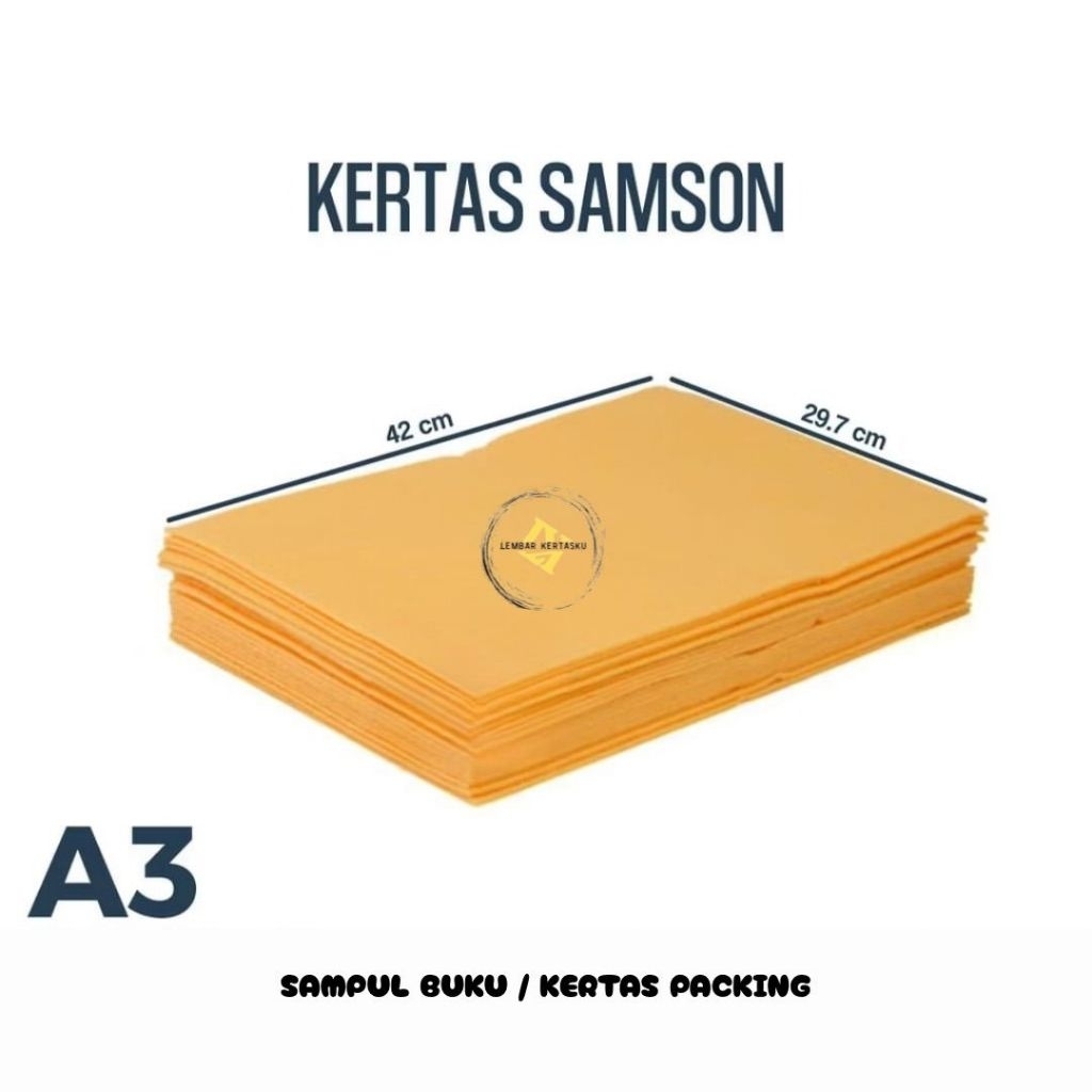 

Kertas Samson A3 isi 100 lembar / Kertas Samson A3 / Kertas Samson Coklat A3