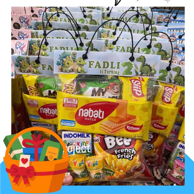 

Ready instan snack ultah hampers snacktenteng goodiebag ulang tahun anak