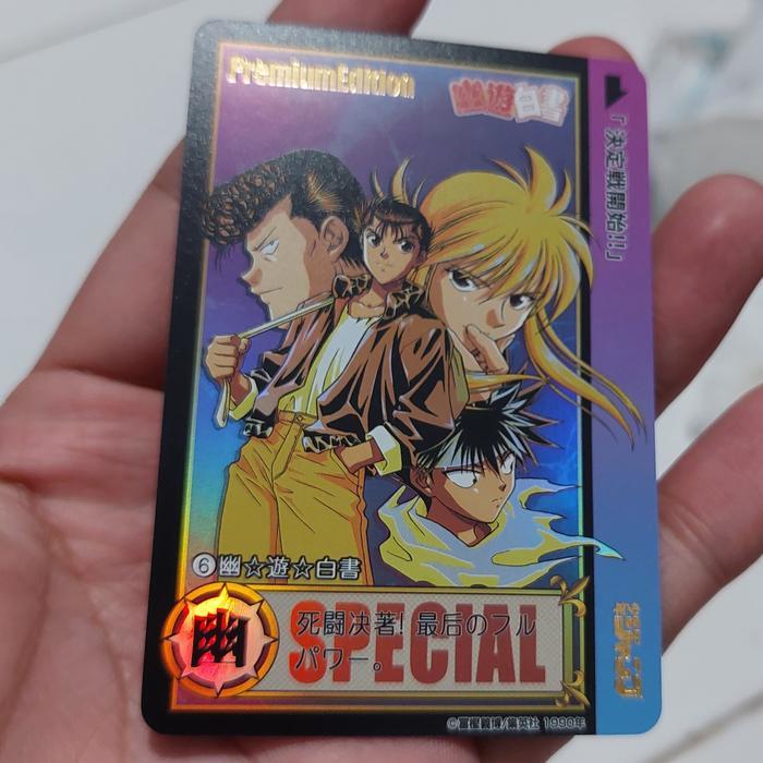 Kartu Yu Yu Hakusho Yusuke Kurama And Friend Special Fanscard Sephia