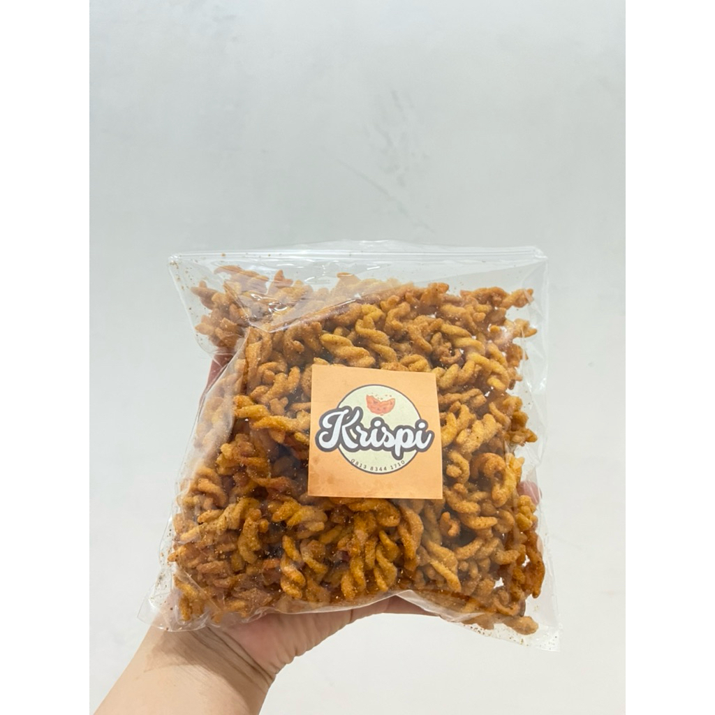 

KRISPI MAKARONI SPIRAL PEDAS/ORI 200gr