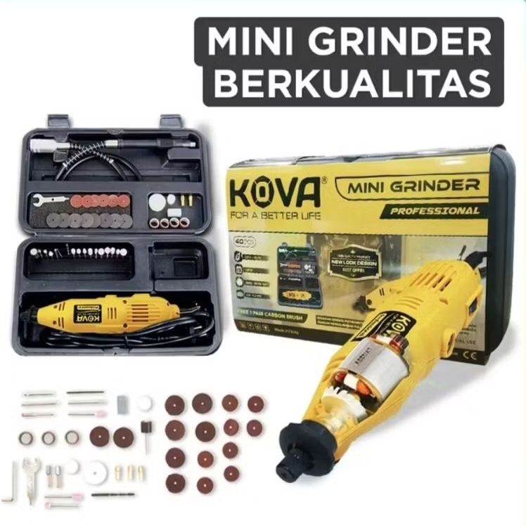 KOVA Mini Grinder Tuner Set 40 Pcs Gerinda Bor Mini