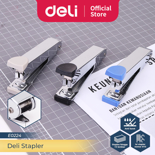 

STAPLER STAPLES DELI NO.10 E-0224 | STAPLES KECIL MINI BESI