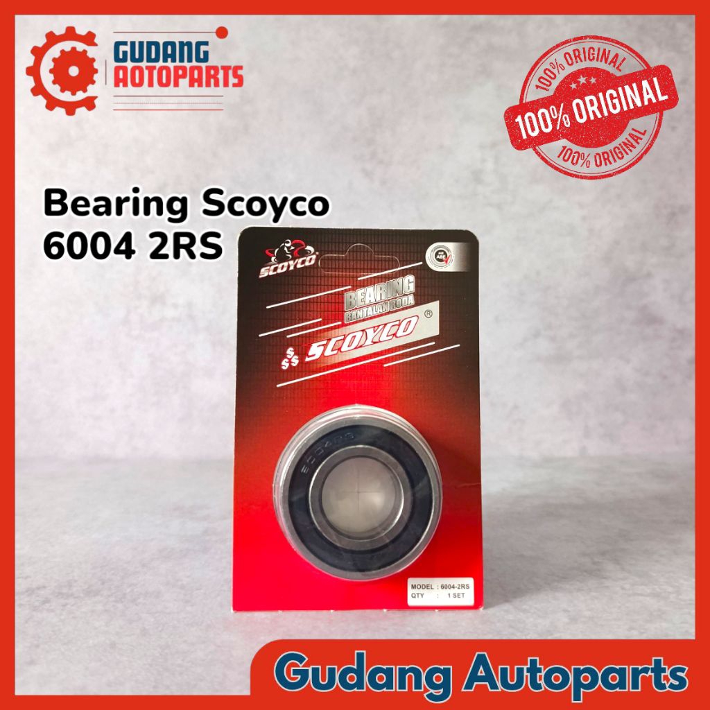 Bearing / Laher Scoyco 6004 2RS Press Promo Grosir