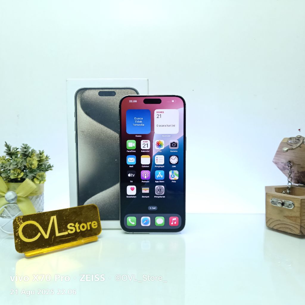 iPhone15 Pro Max iBox 256GB HP Second Original Bergaransi