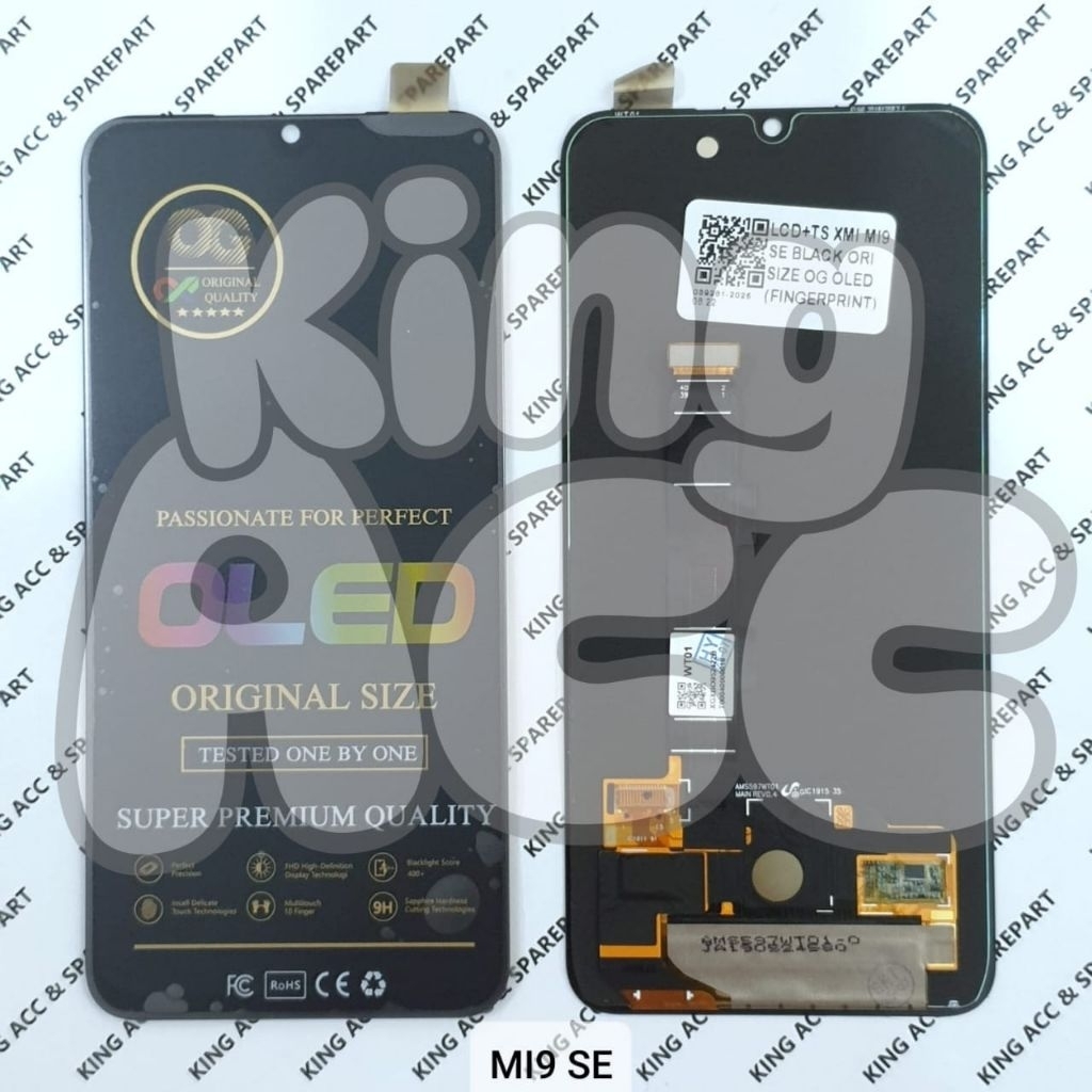 OG OLED LCD TOUCHSCREEN XIAOMI MI9 SE / MI 9 SE BLACK OG OLED FINGERPRINT BIG GLASS