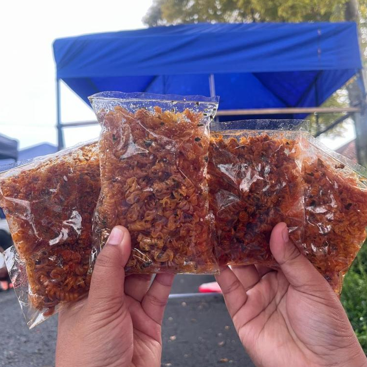 

50gram Makaroni Spiral | Makaroni Uril | Makaroni pedas gurih daun jeruk