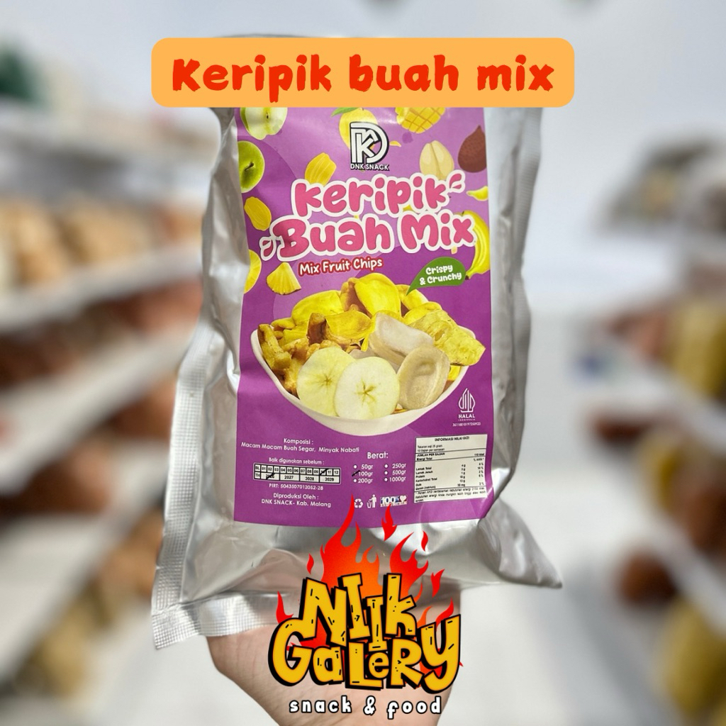 

Keripik buah mix 100gr