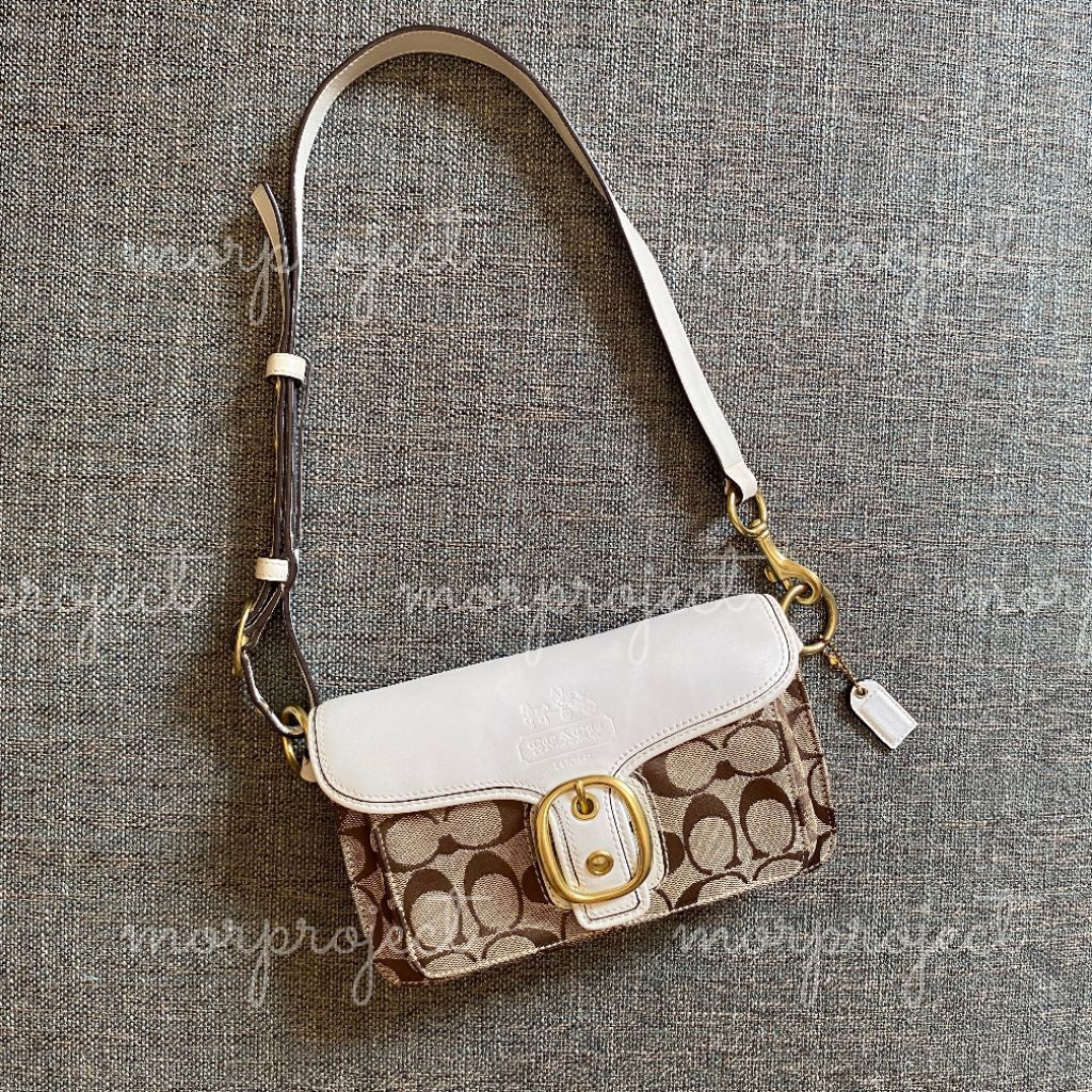 TAS COACH BLEECKER SIGNATURE WHITE