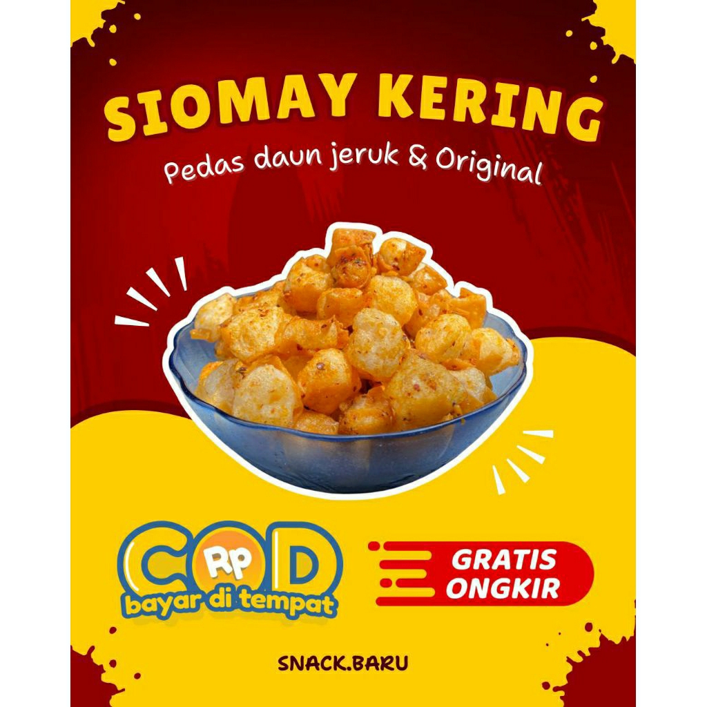 

siomay kering pedas gurih daun jeruk
