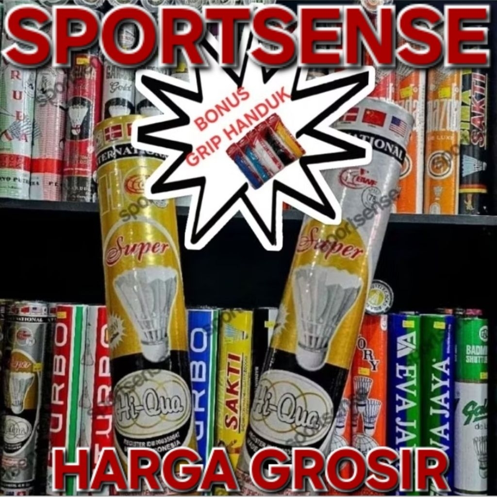 ISI 10 SLOP Shuttlecock Bola Kok Badminton Bulutangkis Hiqua Hi Qua Hq Hi-Qua Silver Gold ISI 10slop