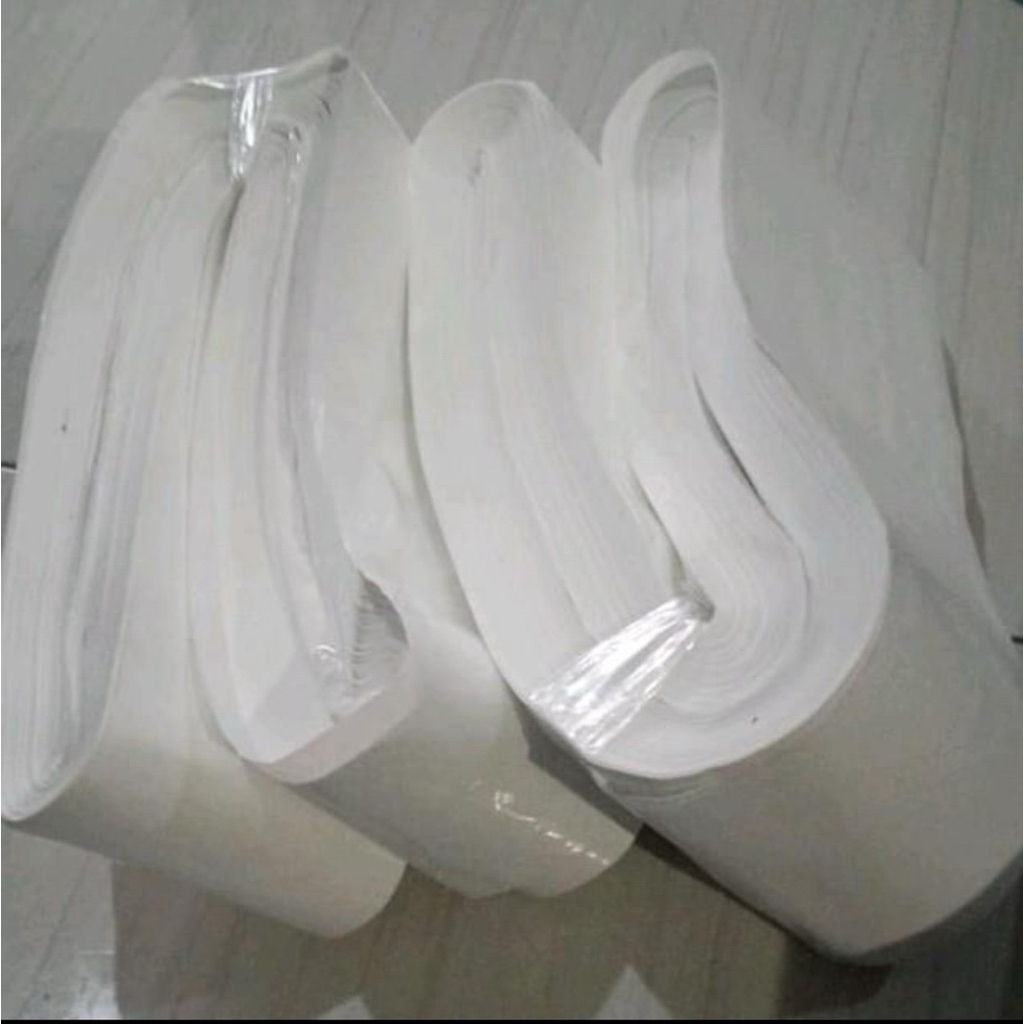 Plastik Tempe #Plastik PP #Putih Doff/Putih Susu Lebar 10cm Panjang 25 meter
