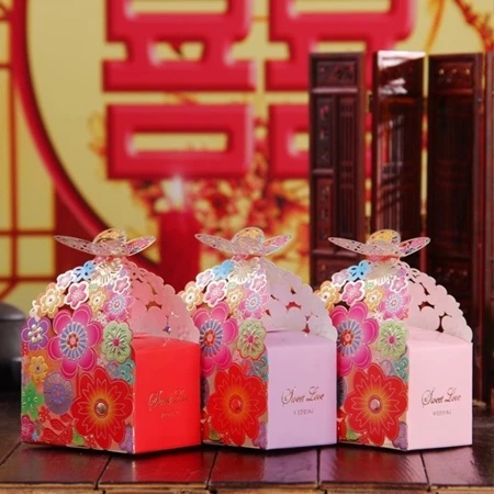 

DekorKue isi 10 Box Mini Kreatif Gaya Eropa Warna Ungu / Box Souvenir Mini Elegan