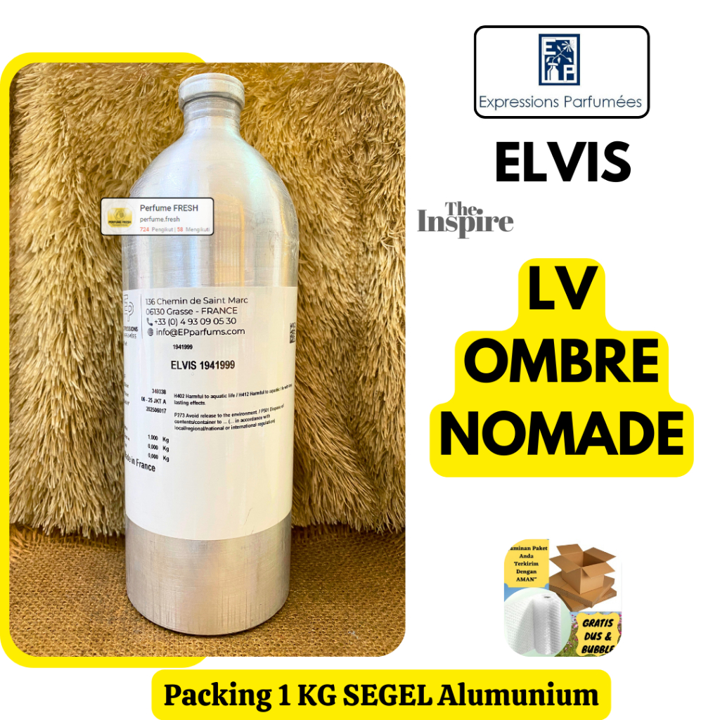ELVIS EXPRESSIONS 1 KG SEGEL Alumunium Bibit Parfum Ombre Nomade