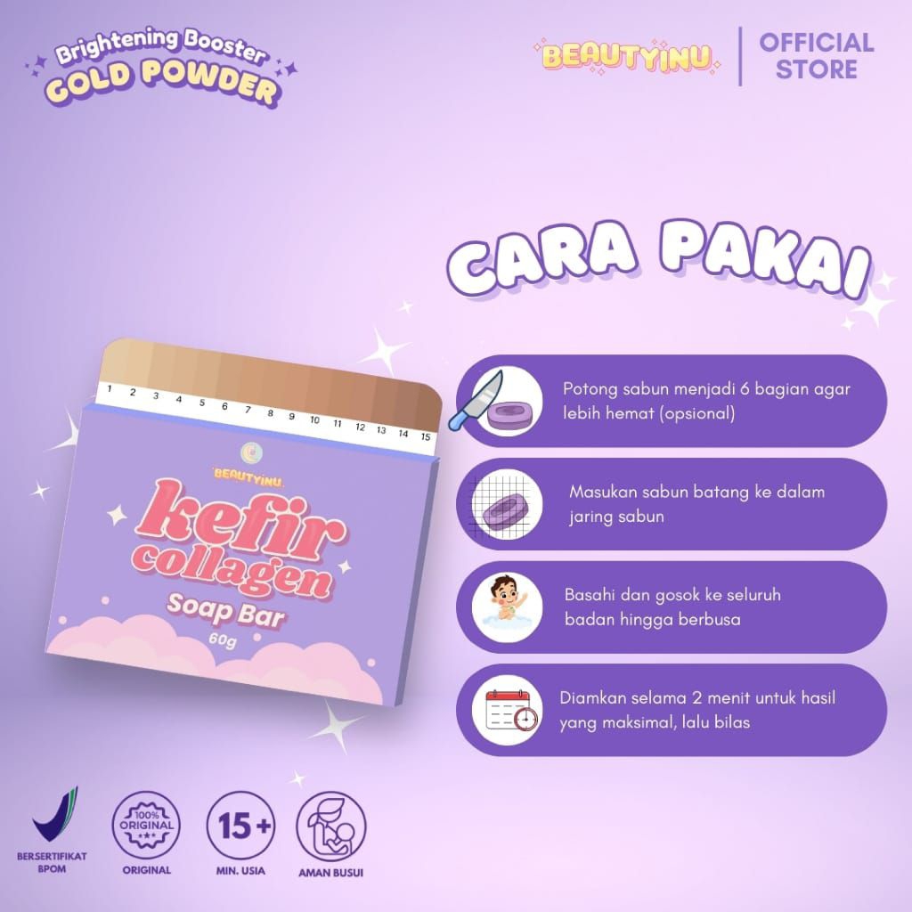 BEAUTYINU - Kefir Collagen Soap Bar