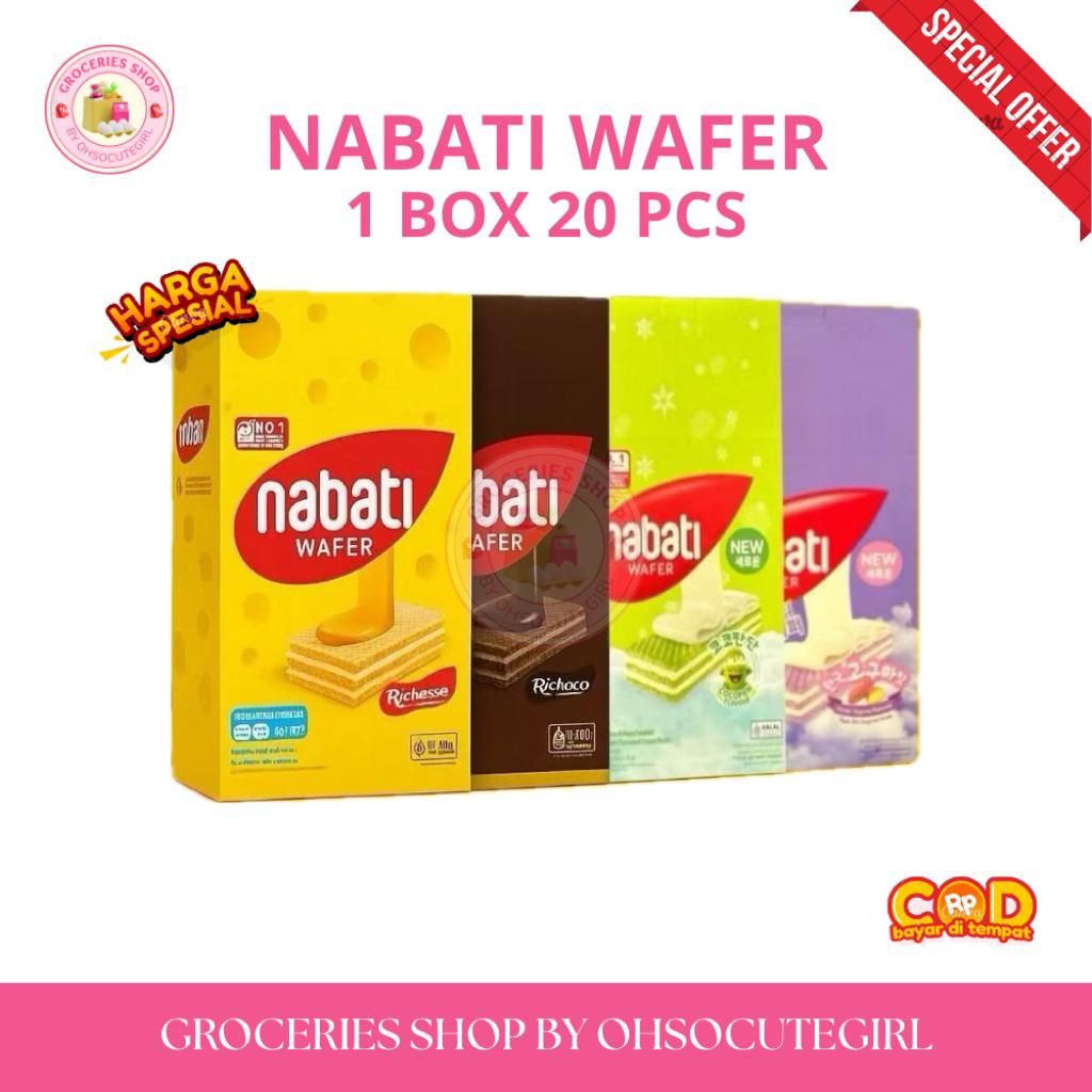 

[PROMO] NABATI WAFER 500 1 PAK ISI 20 PCS RASA COKLAT KEJU