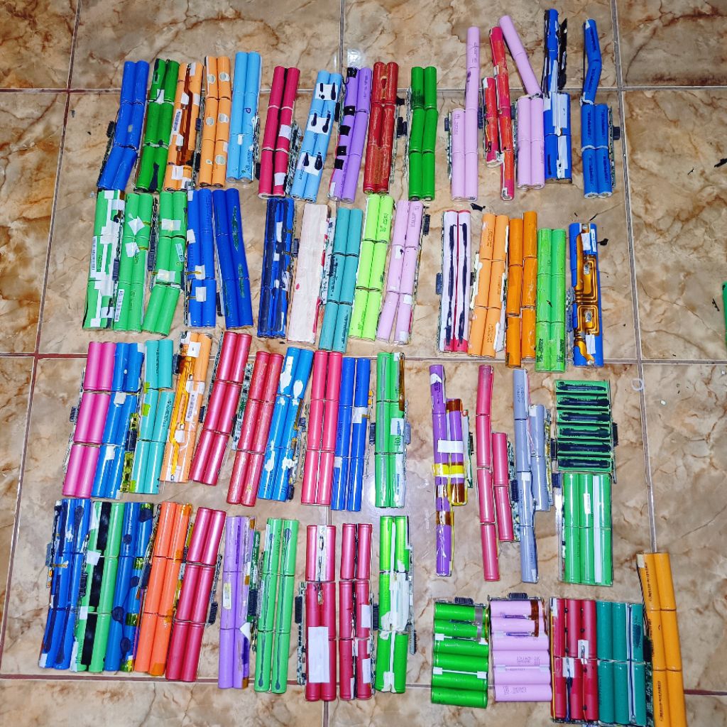 baterai 18650 bekas laptop