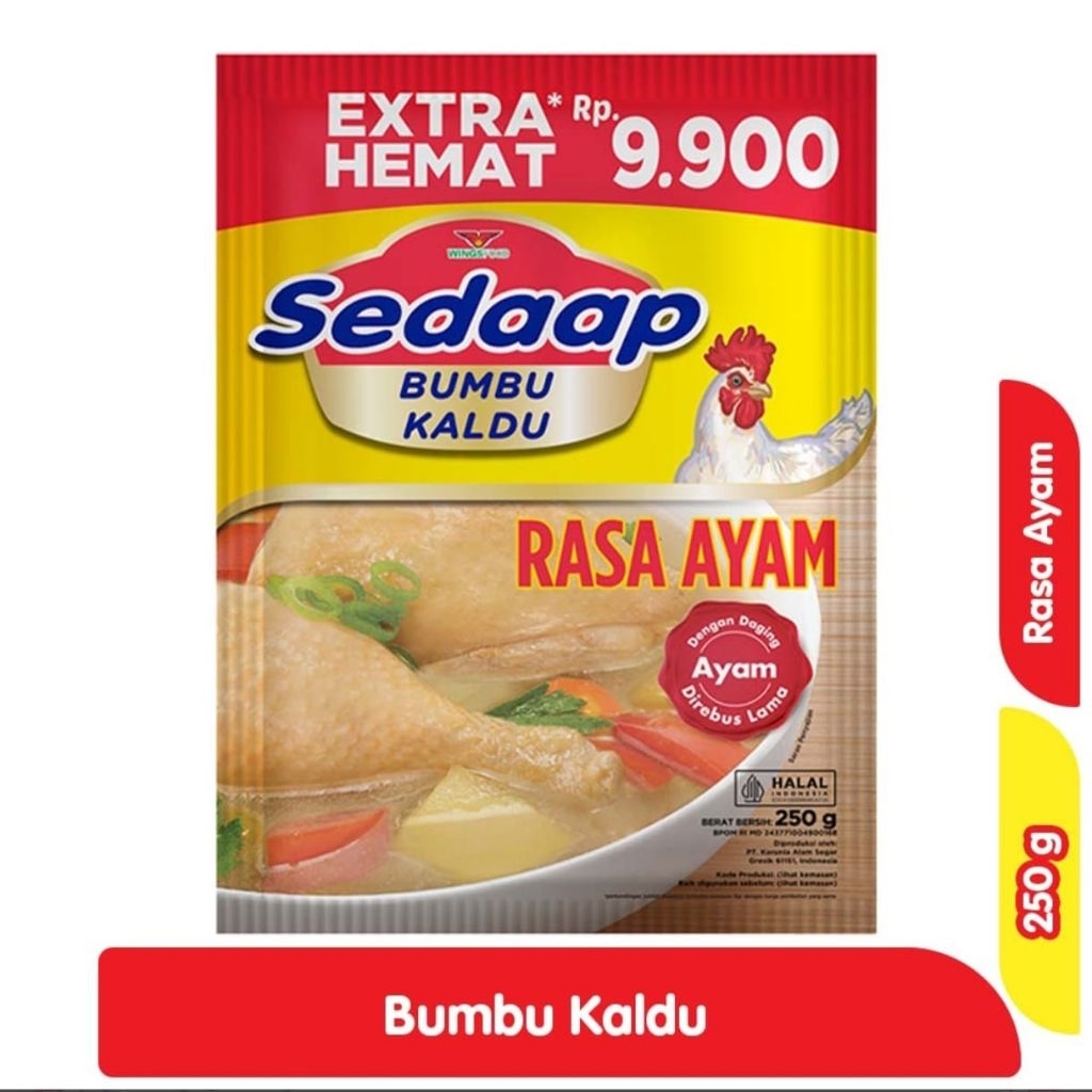 

Bumbu kaldu Sedaap penyedap rasa / Masako / Royco kemasan 250gr