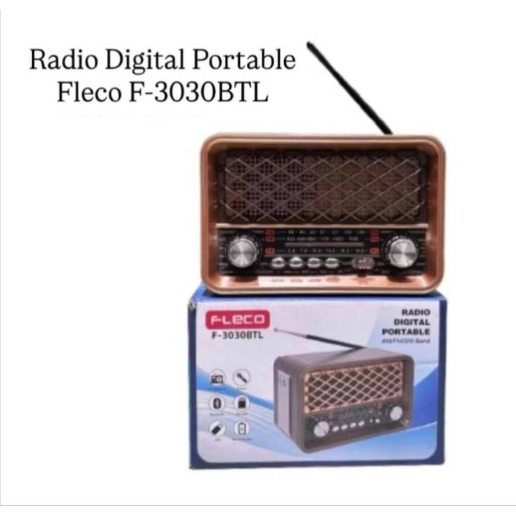 SPEAKER RADIO PORTABLE F-3030BTL/JUAL SPEAKER FLECO F-3030BTL