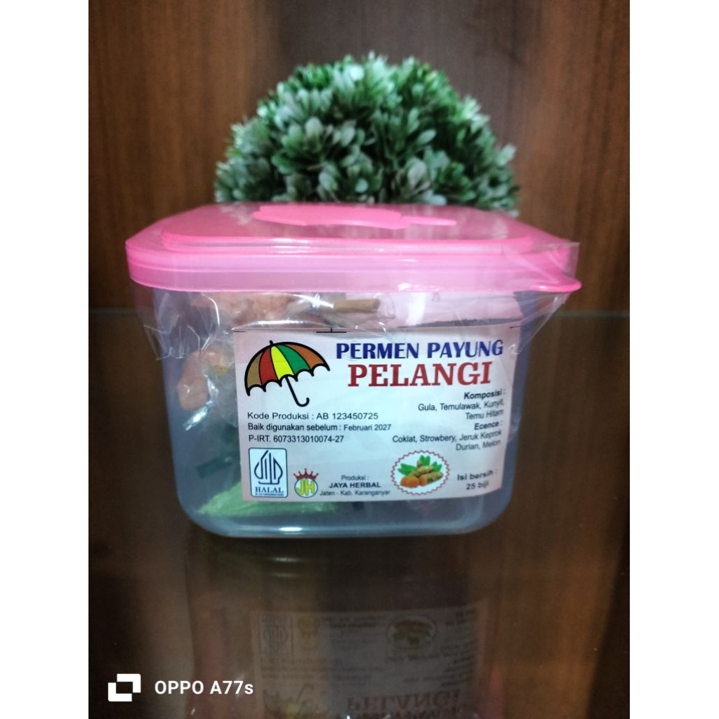 

permen pelangi obat cacing isi 25biji