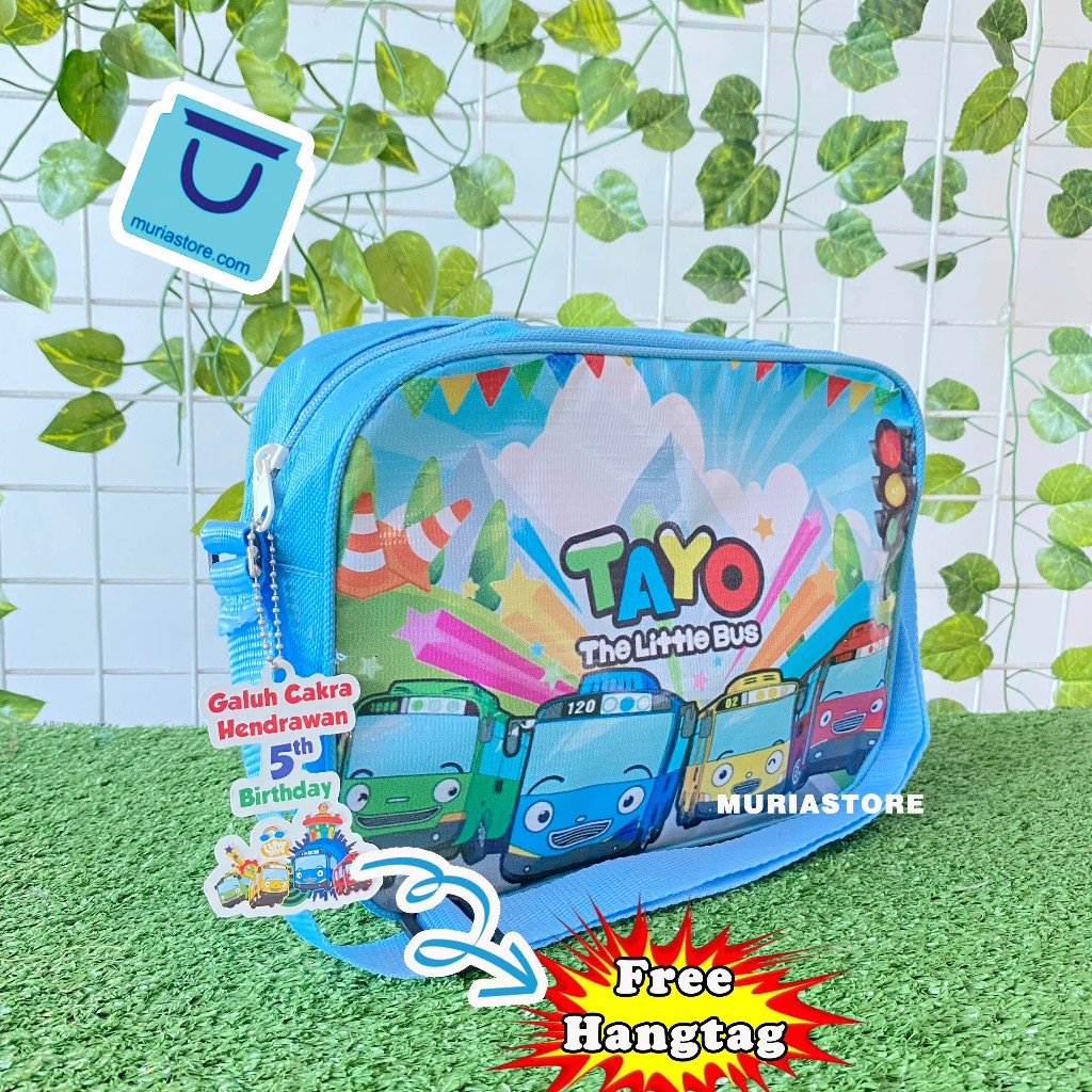 

GOODIE BAG TAS SOUVENIR KADO ULTAH ANAK MODEL SELEMPANG GRATIS HANG TAG NAMA