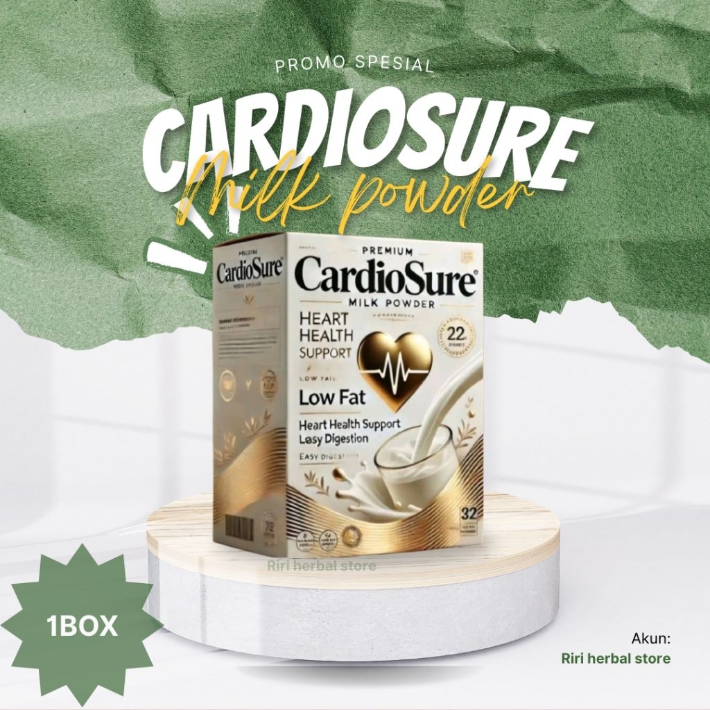 

CardioSure Original Susu Bubuk Murni Herbal Atasi Hipertensi Menjaga Kesehatan Jantung & Kolestrol Ampuh