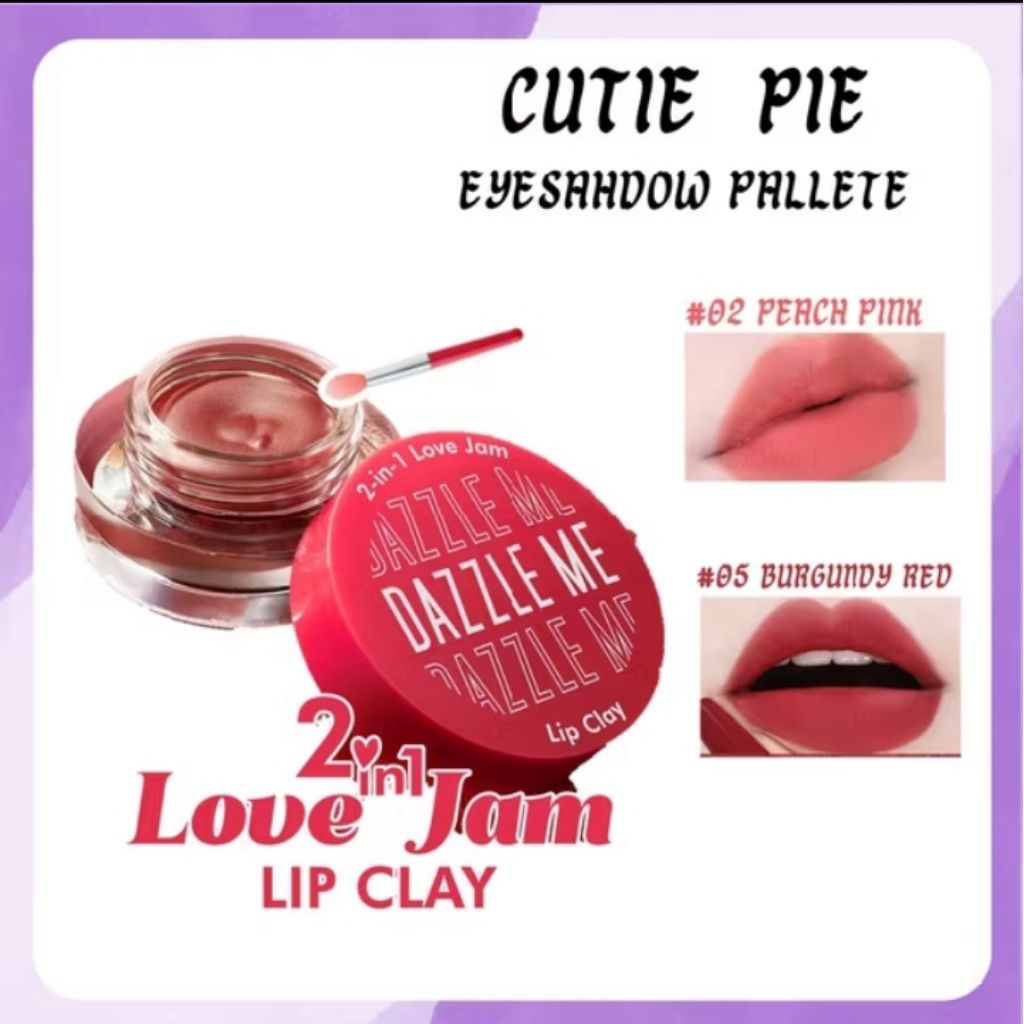 KODE W - Dazzle Me 2in1 Love Jam Lip Clay| Lip Cream| Lip Matte| Lipstick| Lip Tint