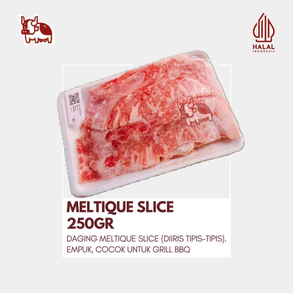

Beef Meltique Slice 250gr – Daging Sapi Premium Iris Tipis
