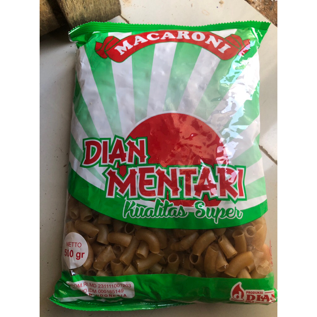 

Macaroni DIAN MENTARI kualitas super 500g