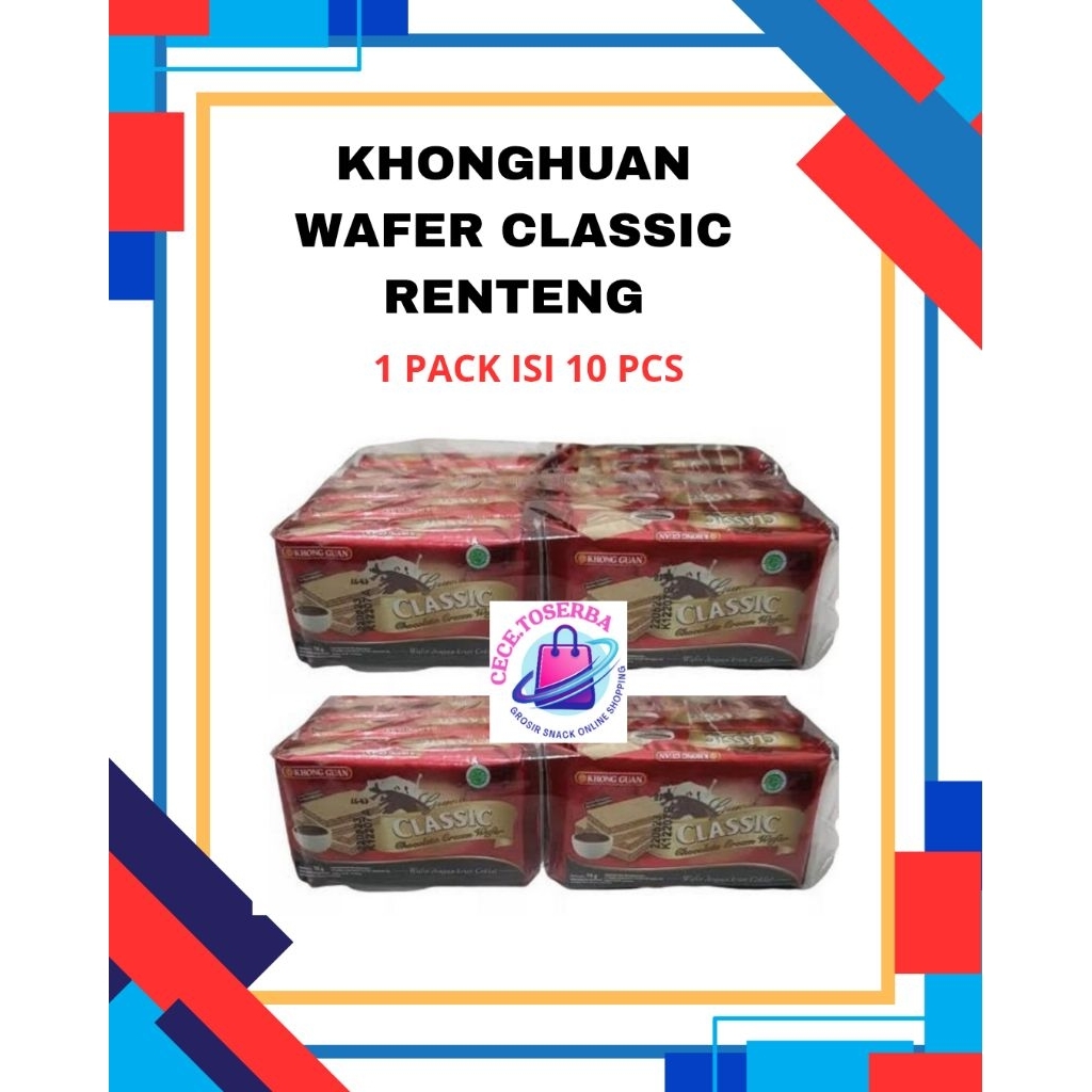 

KHONGHUAN WAFER CLASSIC RENTENG ISI 10 PCS