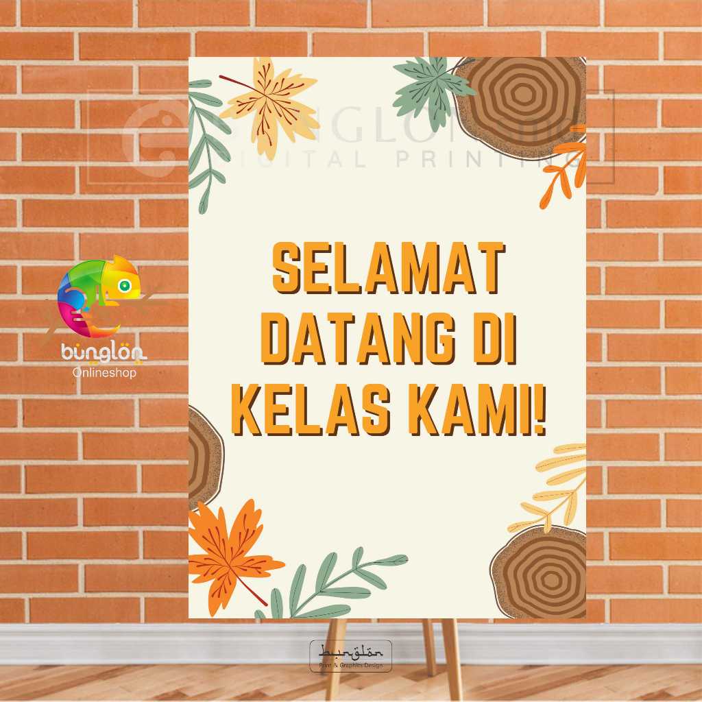 Poster Selamat Datang Di Kelas Kami