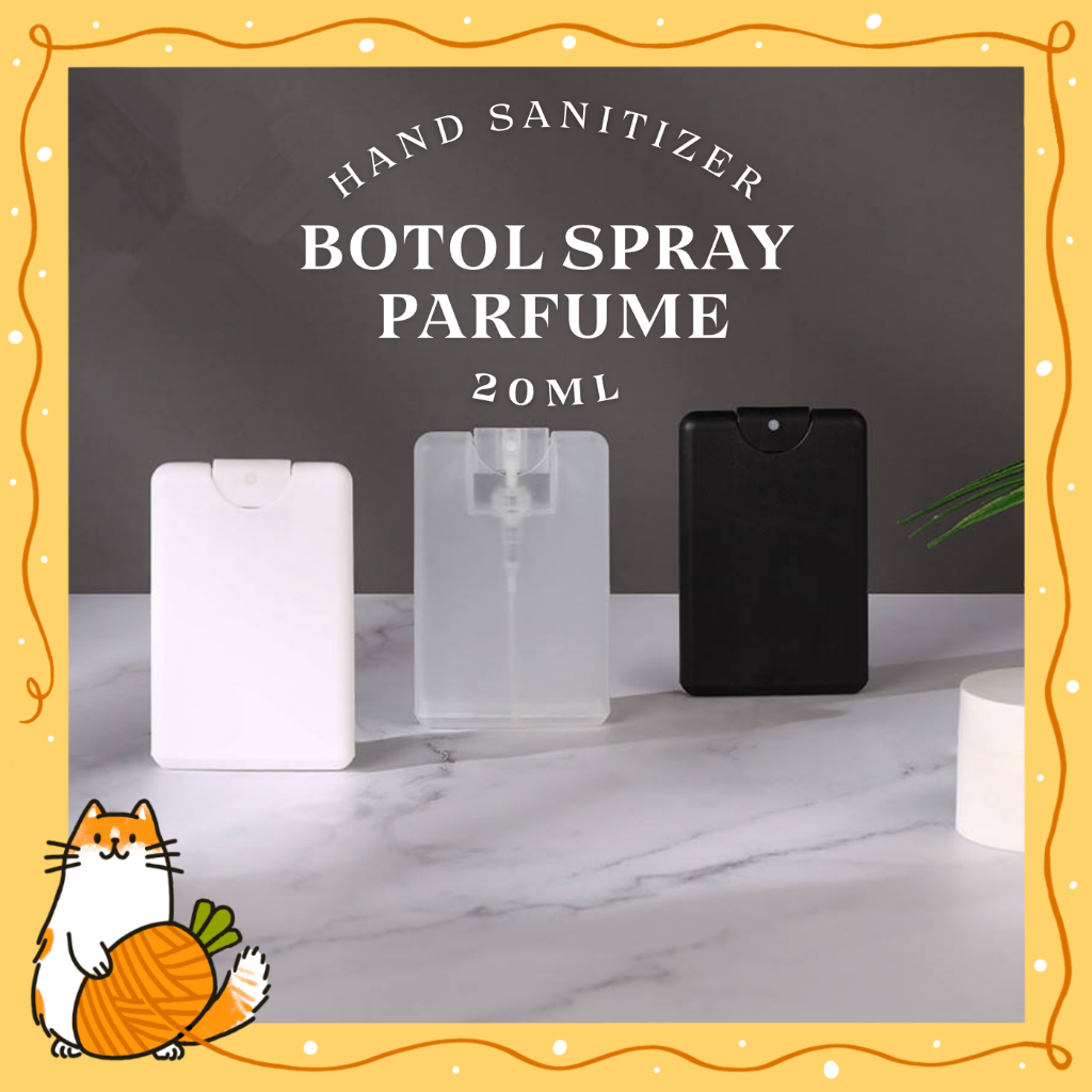 Botol Spray Parfum / Hand Sanitizer 20ml Card / Pocket / Kartu Plastik Size Model untuk Hand Sanitiz