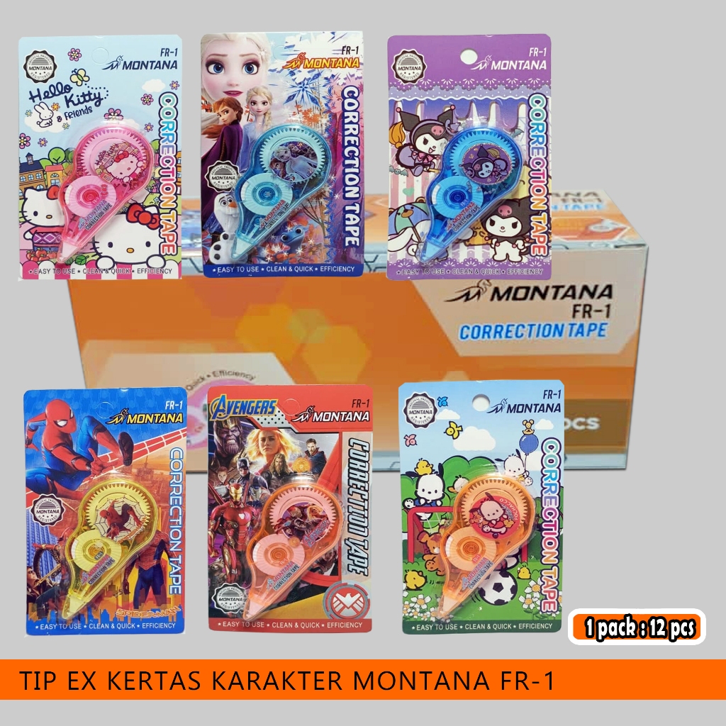 

tipe ex kertas karakter montana fr-1 / 1 pack / 12 pcs