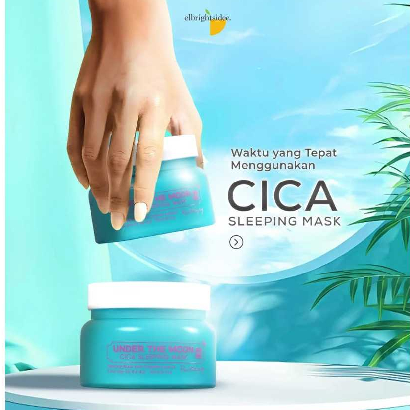 Elbrigthsidee  - Masker Wajah Cream Cica Sleeping Mask Nabeeya Under
