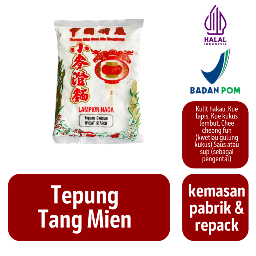 

Tepung Tangmien kemasan original & Repack [1kg , 500 gram, 1kg]