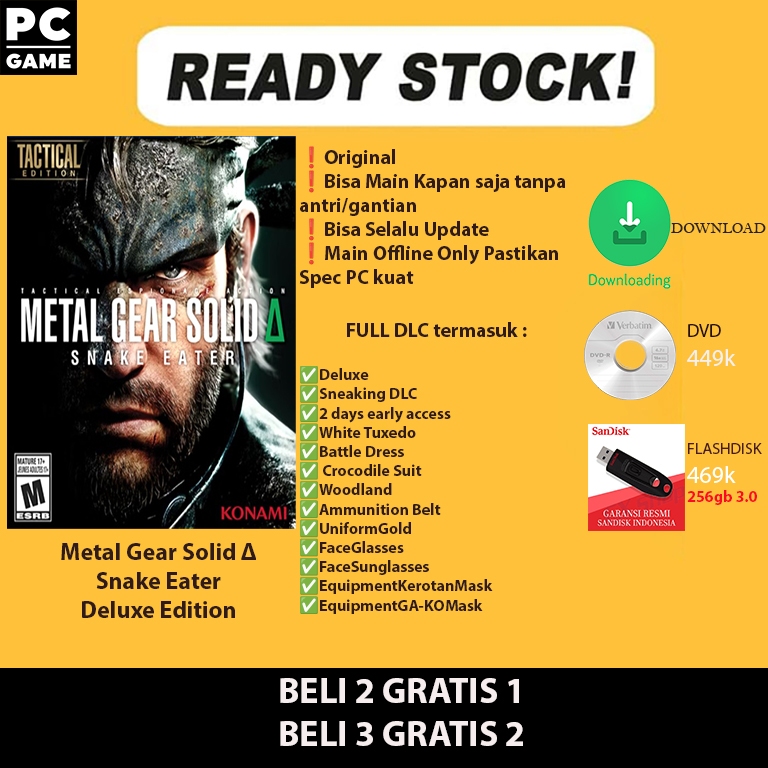 Metal Gear Solid Δ / Metal Gear Solid Delta Snake Eater Deluxe Edition PC Original