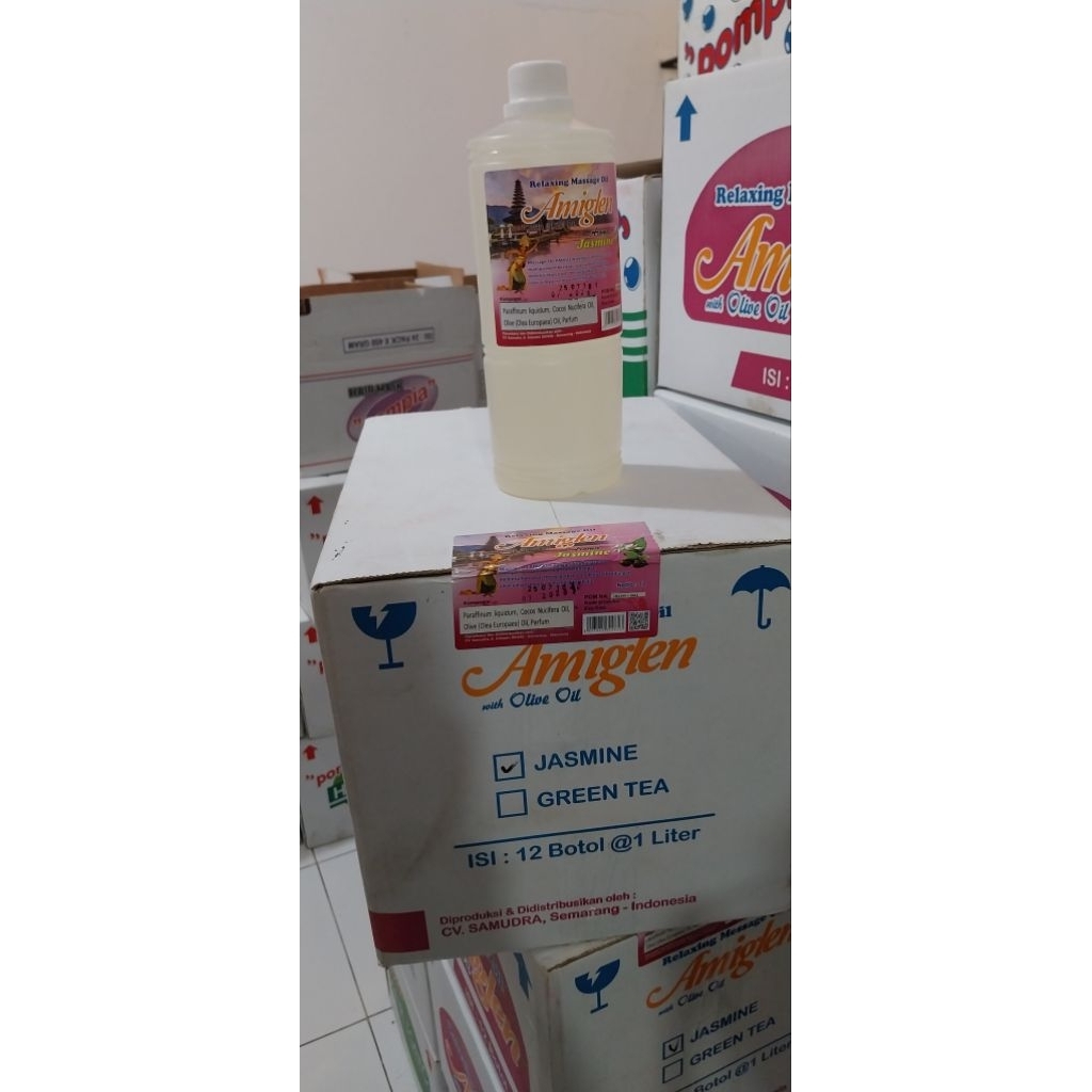 

POMPIA MASSAGE OIL 1LITER 1KARTON (12Botol)