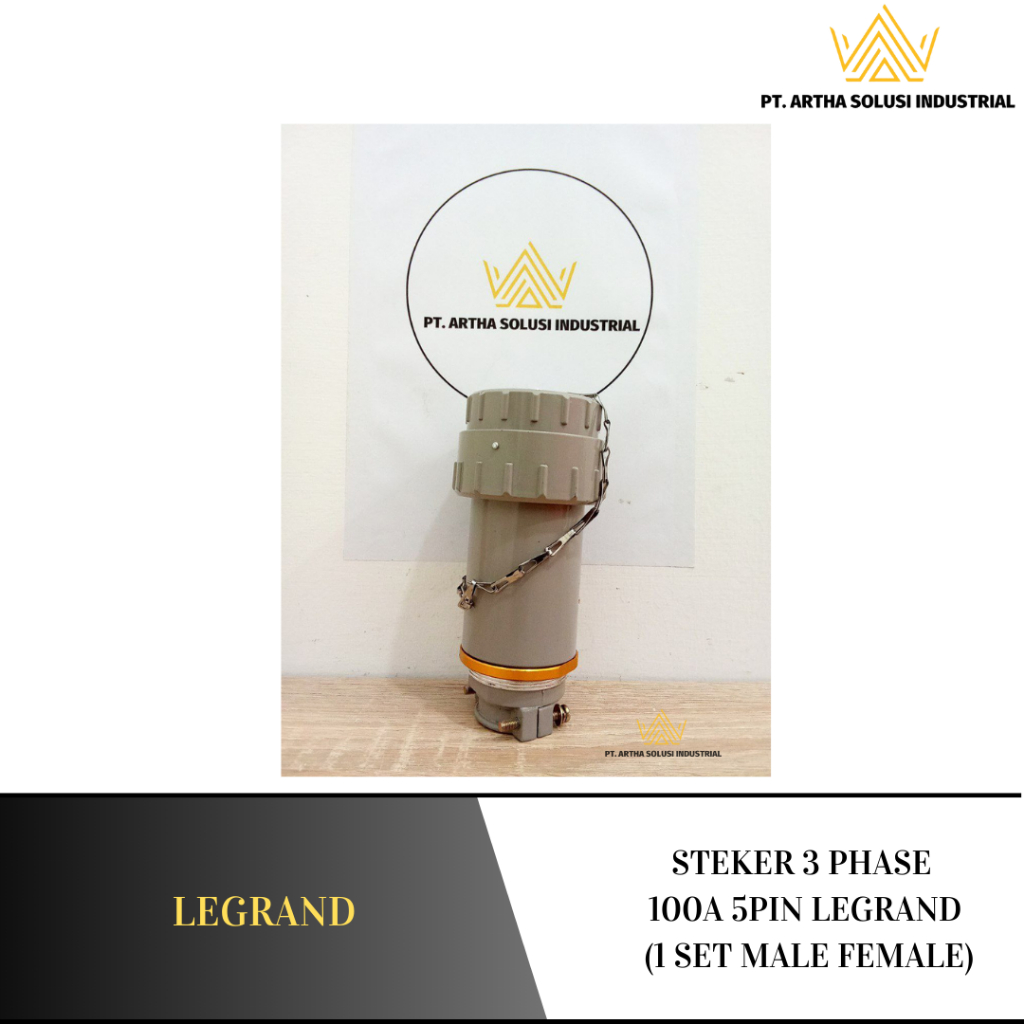 STEKER 3 PHASE 100A 5PIN LEGRAND (1 SET MALE FEMALE)