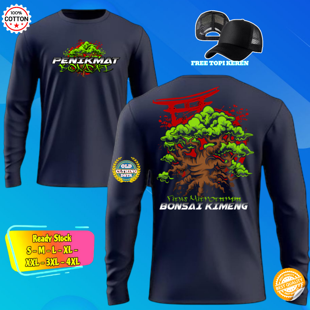 KAOS DISTRO ATASAN PRIA PENIKMAT BONSAI DESIGN 2D ANIMASI ART COLOR KEREN CASUAL TRENDY KATUN COMBAD