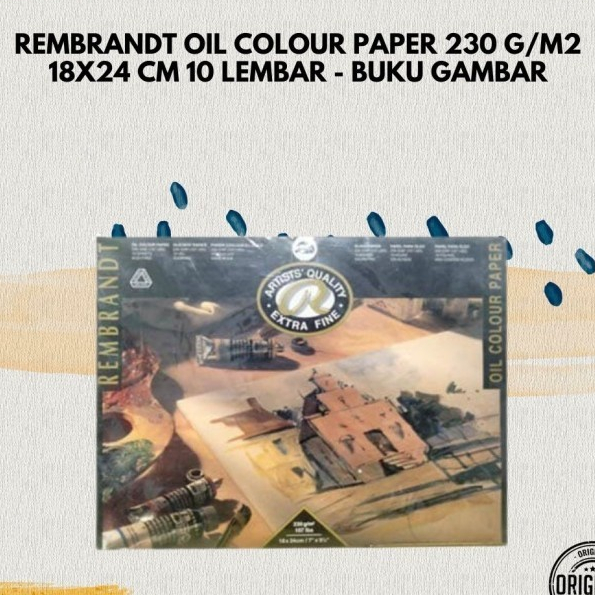 

Rembrandt Oil Colour Paper 230 g/m2 18x24 cm 10 lembar - Buku Gambar