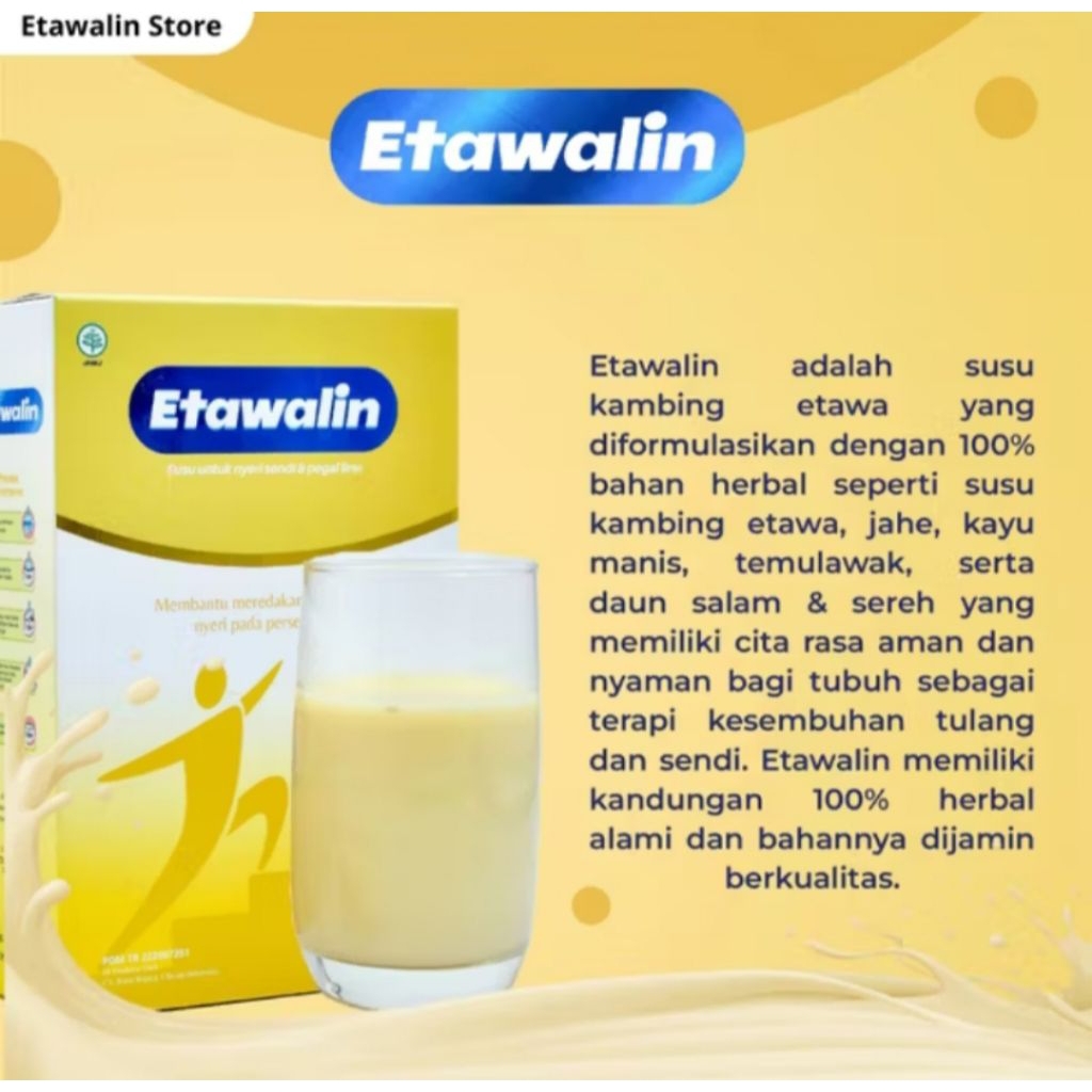 

Susu Etawalin/ Susu Nyeri Sendi & Pegal Linu