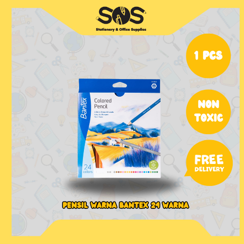 

Bantex Colored Pencil 24 Warna 1 pcs