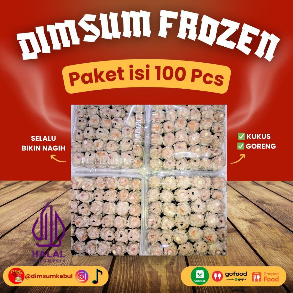 

DIMSUM FROZEN ISI 100 PCS