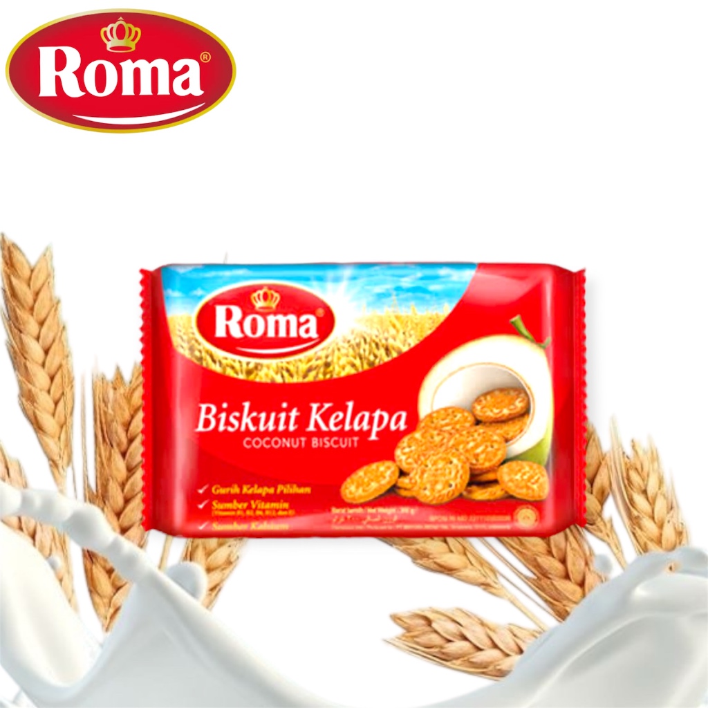 

ROMA Biscuit kelapa lezat gurih snack ringan murah