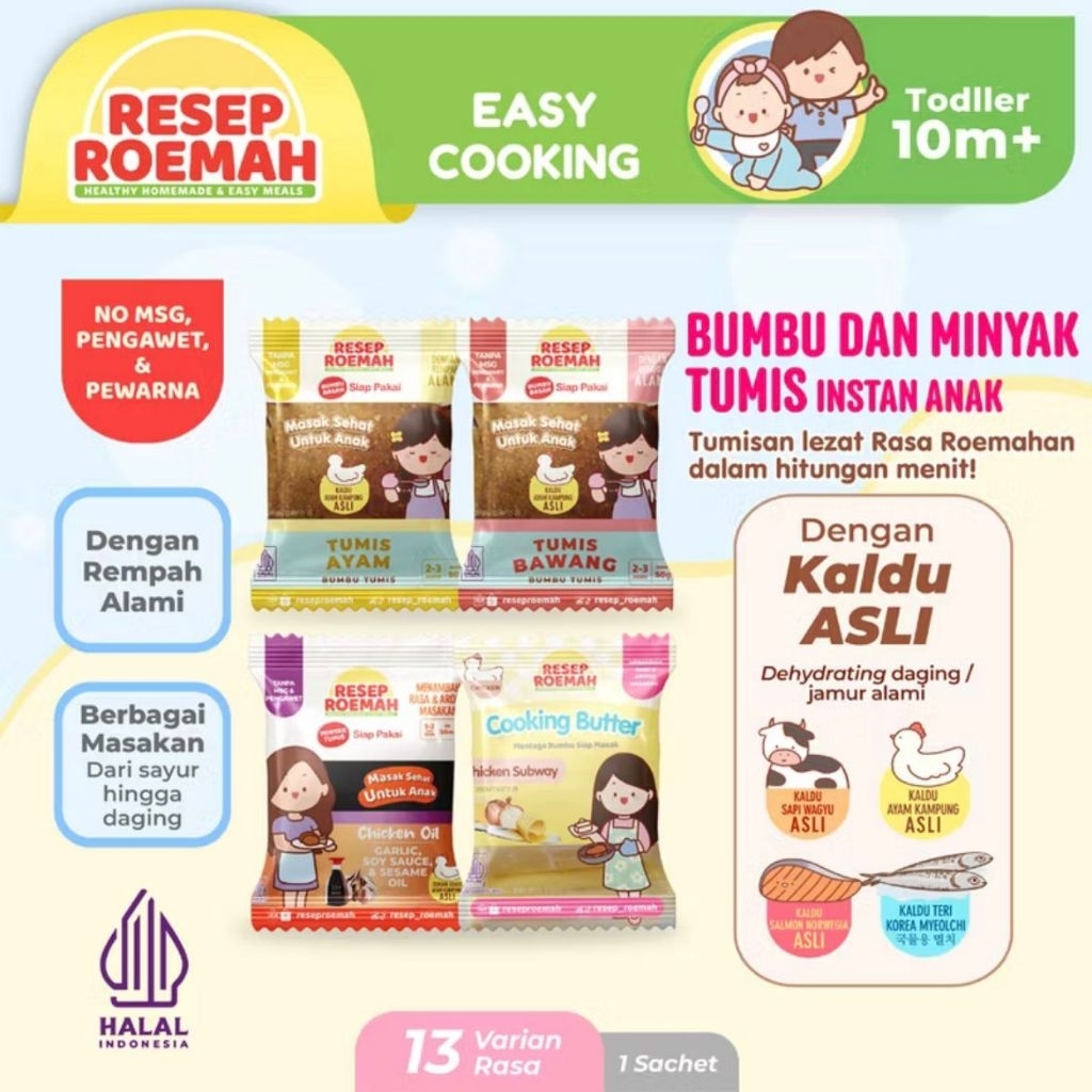 

Resep Roemah Bumbu dan Minyak Tumis / Bumbu Instan Anak / Kids Instant Seasoning Homemade / No MSG