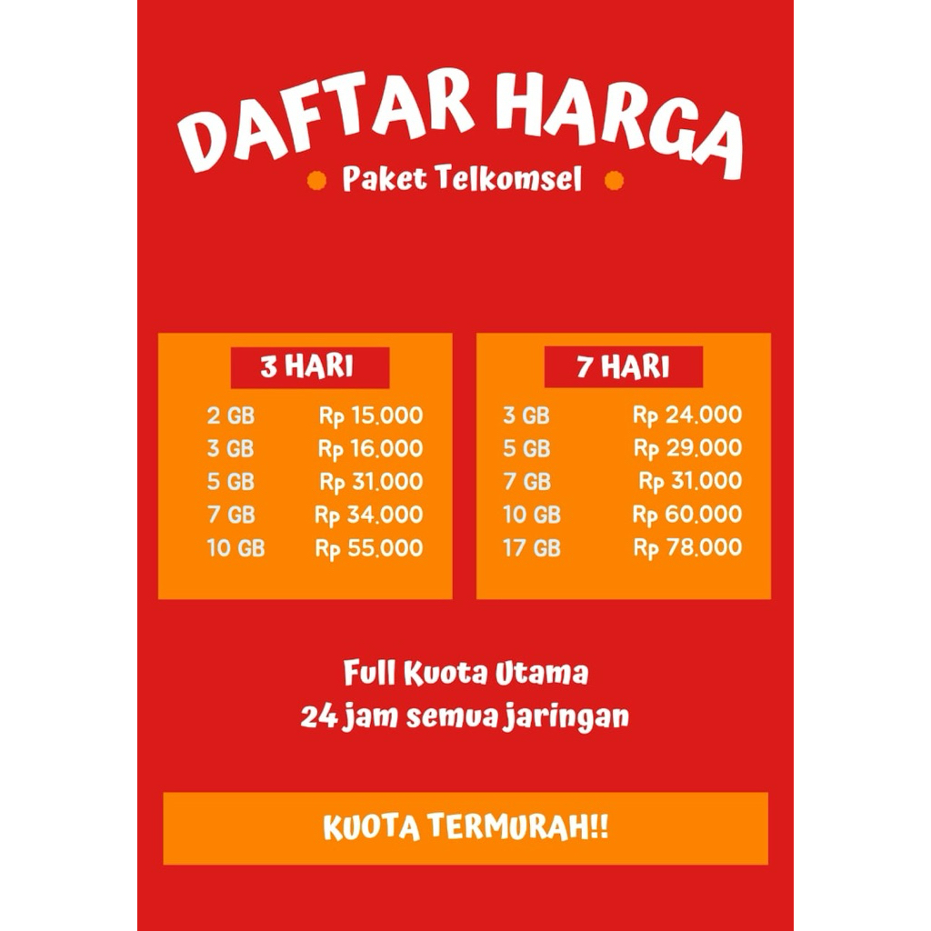 PROMO VOUCHER KUOTA TELKOMSEL MURAH