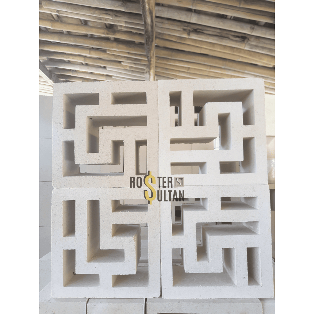 Roster Beton Lubang Angin | Bahan Kuat Tahan Lama Cocok Untuk Fasad Depan - Roster Motif Kaligrafi