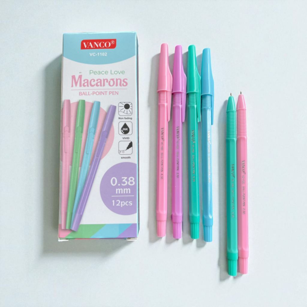 

Pulpen Pastel Macarons Vanco VC-1102 (12pcs)